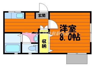 ビーライン西富井の物件間取画像